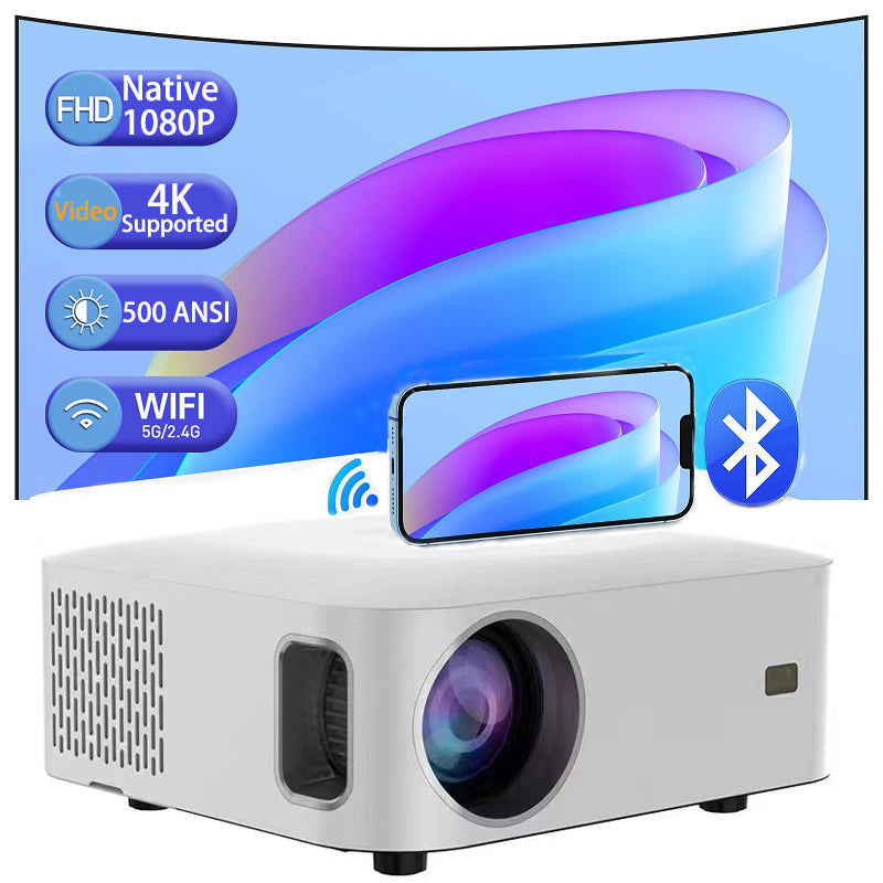 1080p HD Wireless Portable Home Projector